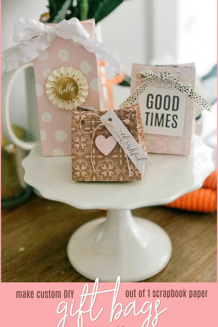 Make  a Custom Gift Bag Out of a Sheet of Scrapbook Paper!