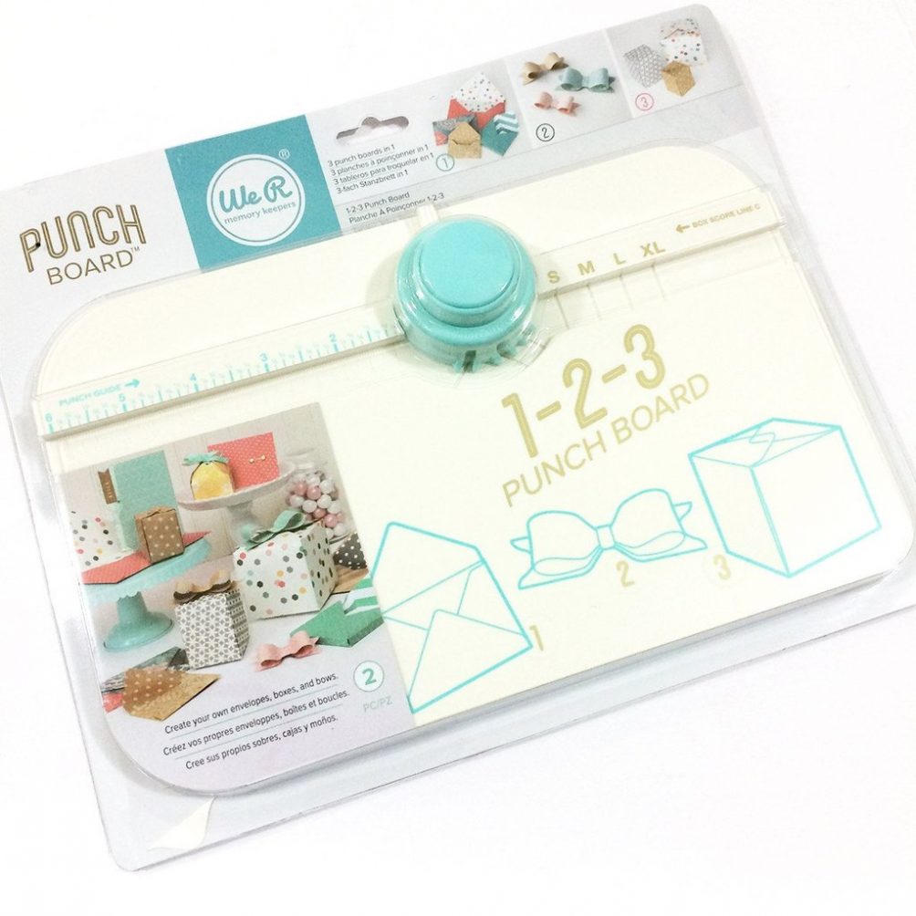 1-2-3 punch board by We-R Memory Keepers to create gift boxes.