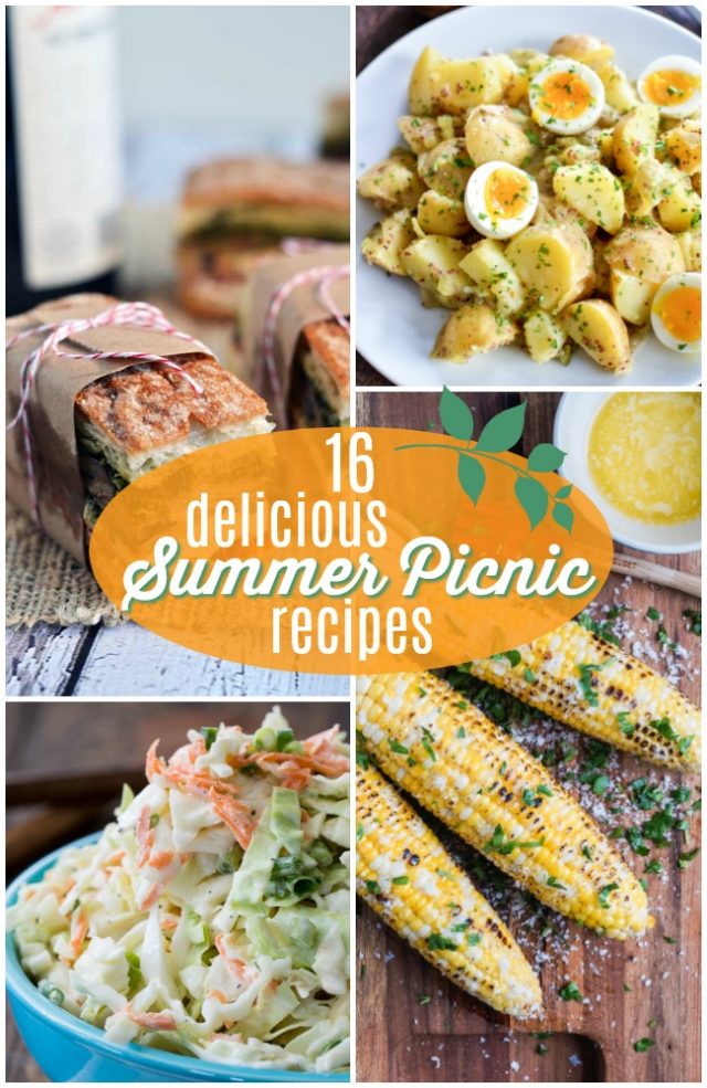 16 DELICIOUS Summer Picnic Recipes main, sides and dessert ideas!