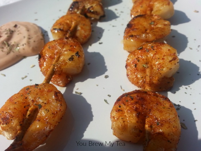 2 Weight Watchers Smart Points Grilled Shrimp Marinade with Shrimp Sauce @ You Brew My Tea