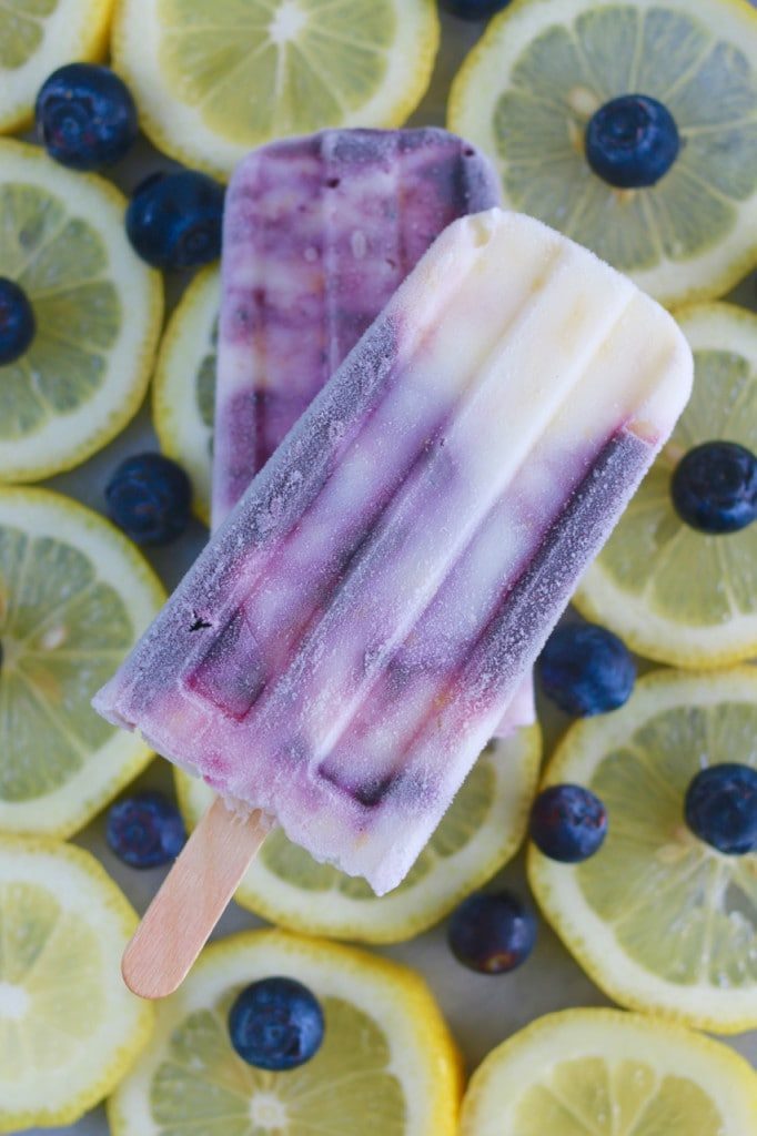 Blueberry Lemon Popsicles @ Gemma's Bigger Bolder Baking