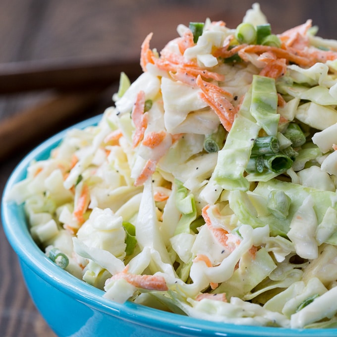 Buttermilk Coleslaw Recipe @ Spicy Southern Kitchen