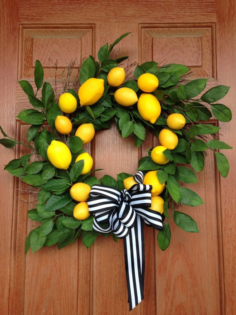 DIY Lemon Wreath
