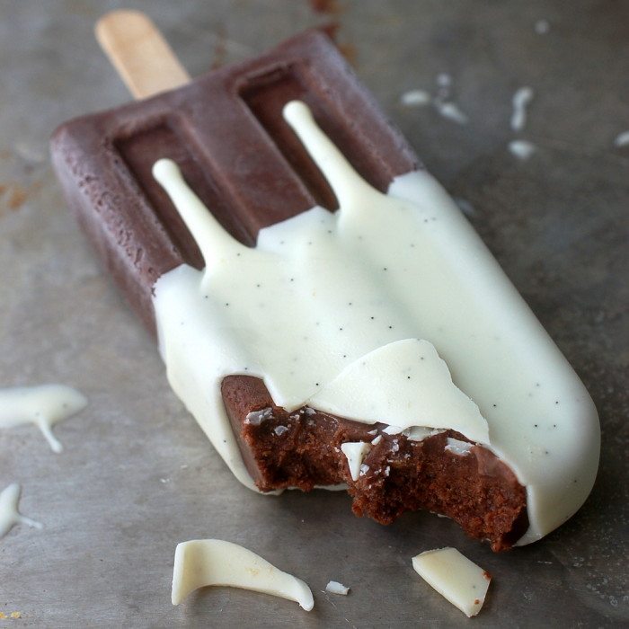 Dutch Cocoa Popsicles with Vanilla Bean Magic Shell @ The View from Great Island