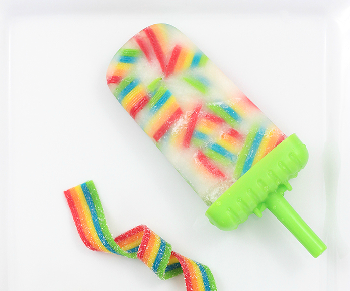 Rainbow Popsicles @ Cutefetti