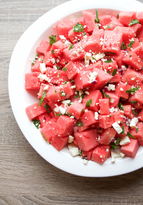 Watermelon, Feta, and Mint Salad @ Get Healthy