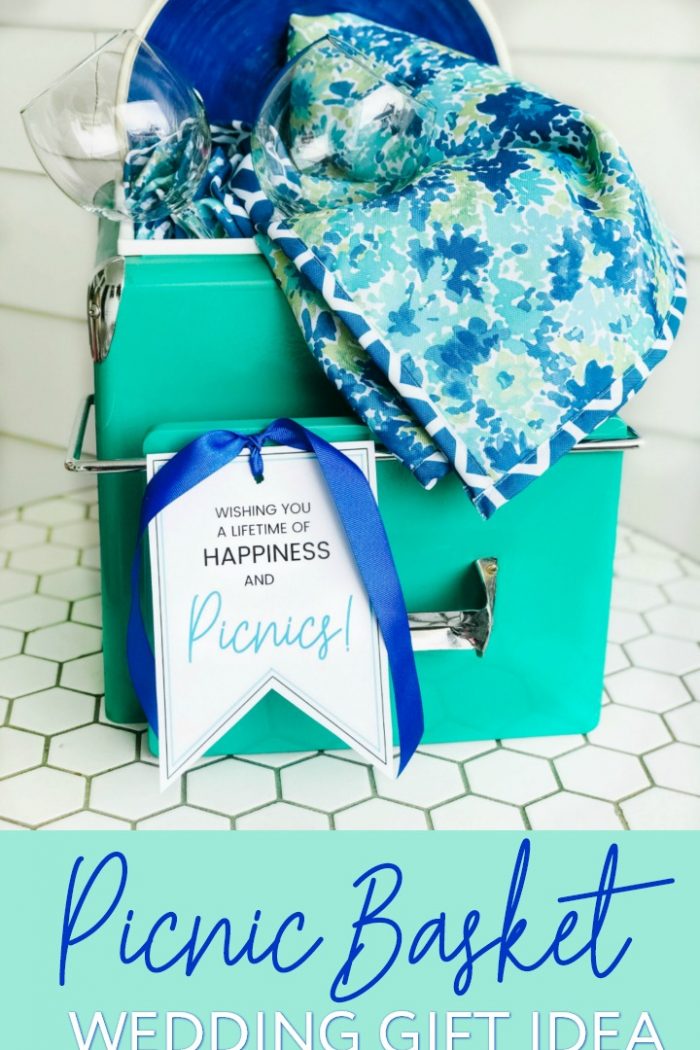 Picnic Basket Wedding Gift Idea and Free Printable Tags