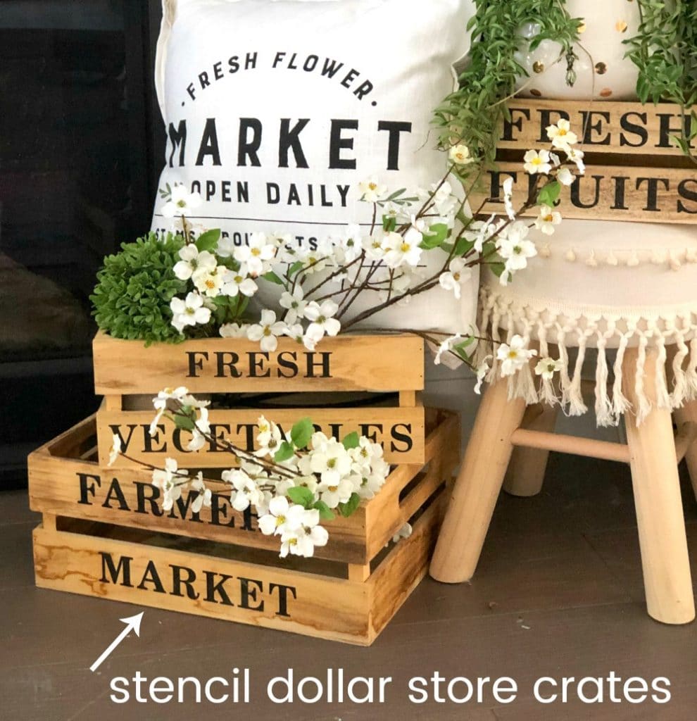 Flower Market Summer Mantel and Decorating Ideas! Bring the feeling of summer into your home with these FIVE easy decorating ideas!