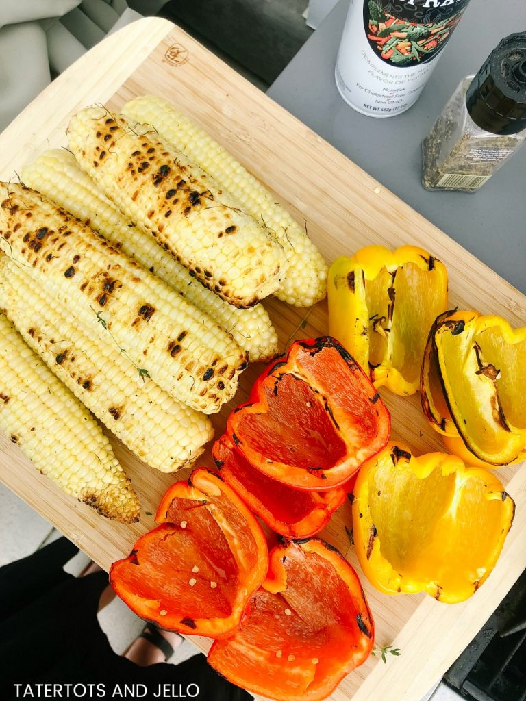Grilled Corn Salad with Tangy Lime Vinaigrette. Looking for the perfect salad to make this summer? This one takes fresh corn and peppers and grills them to bring out the most flavor, mix more fresh veggies and top it with a refreshing citrus lime vinaigrette dressing.