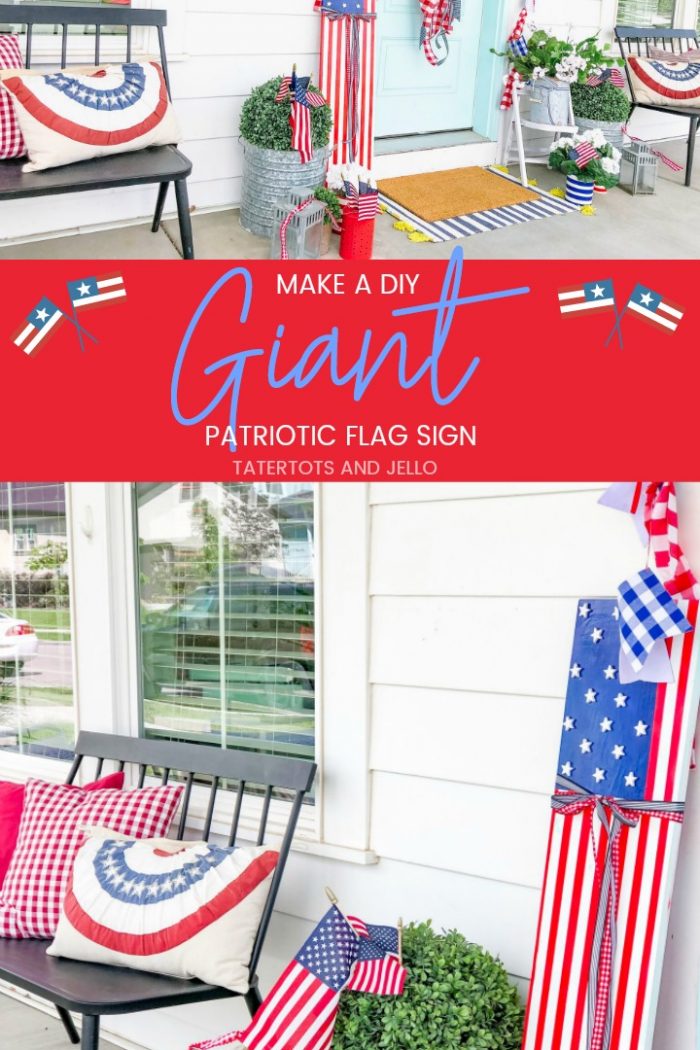 Make a GIANT Patriotic Flag Sign!