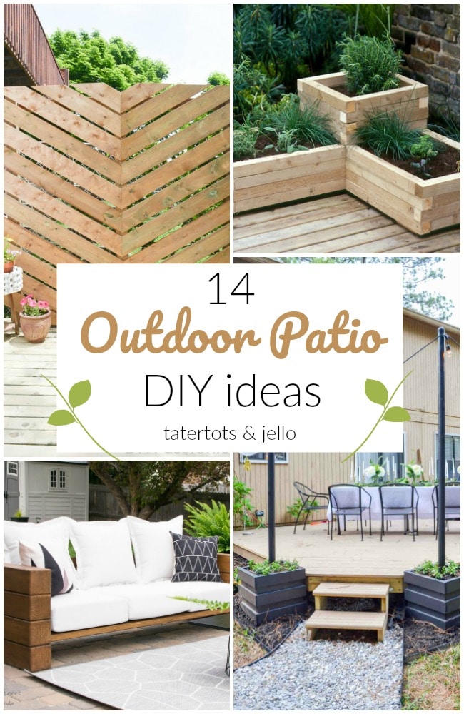 14 Outdoor Patio DIY Ideas!