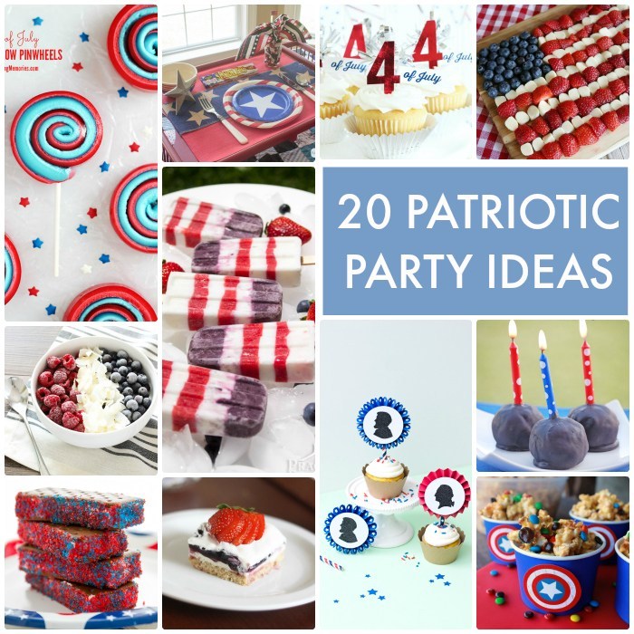 20 Patriotic Party Ideas #FourthofJuly #4thofJuly #patrioticparty #partyfood #partyrecipes #partytray