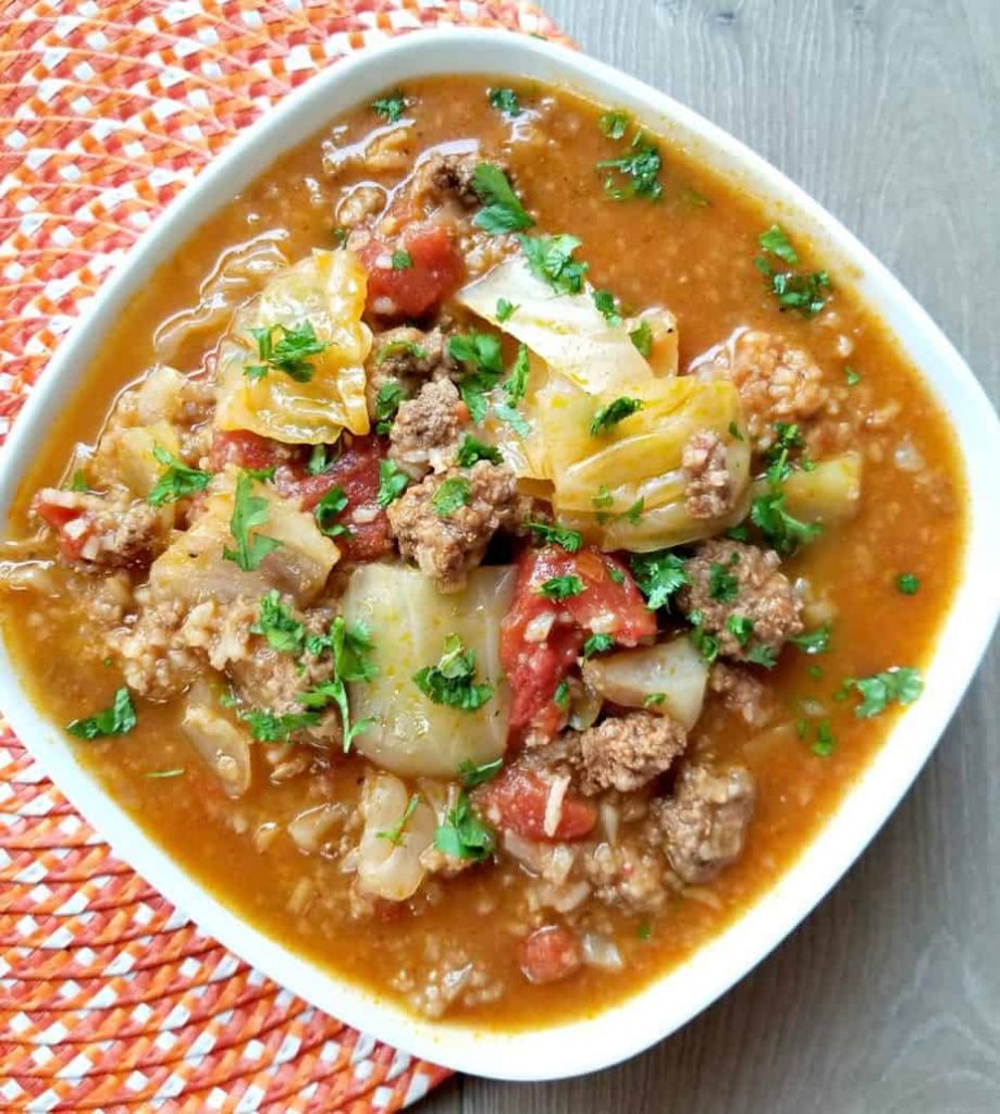 Cabbage Roll Soup @ Canadian Cooking Adventures