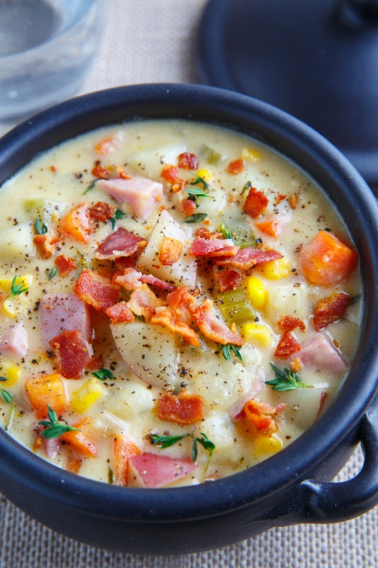 Ham and Potato Corn Chowder @ Closet Cooking