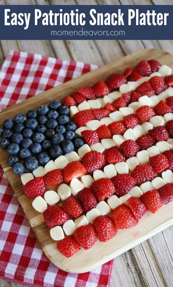 The 12 BEST Patriotic Flag Fruit and Veggie Platters. Create a healthier snack tray for Memorial Day or the Fourth of July with these fruit and veggie tray ideas! 