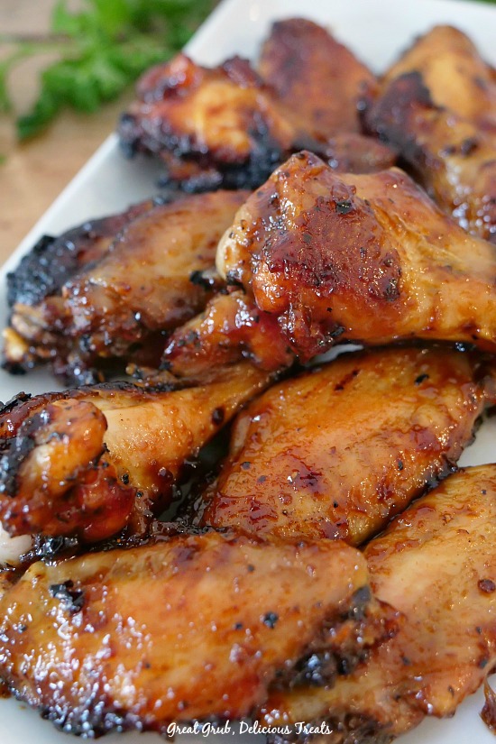 Honey Barbecue Chicken Wings @ Great Grub Delicious Treats