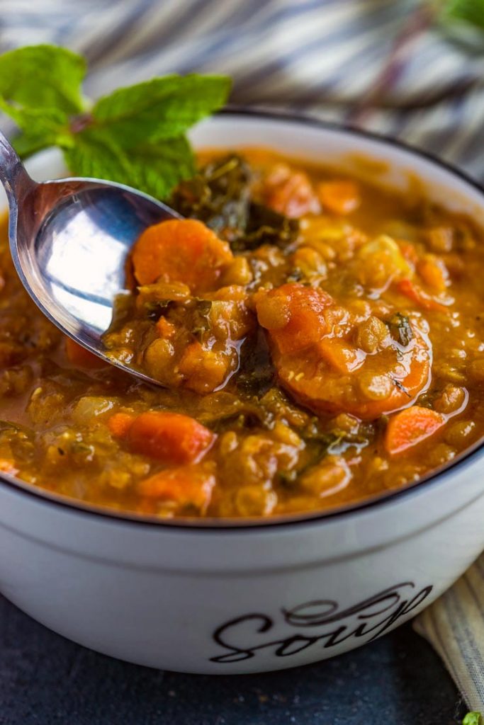 Instant Pot Lentil Soup @ Heather Likes Food