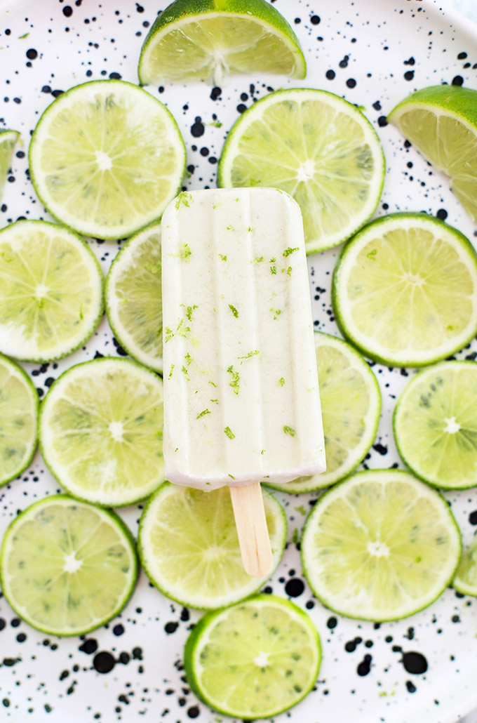 Lime in The Cocounut Popsicles (Paleo or Vegan) One Lovely Life