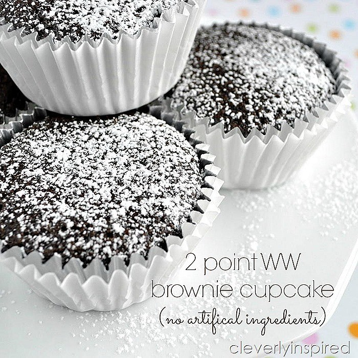 2 Point Weight Watchers Brownie Cupcakes