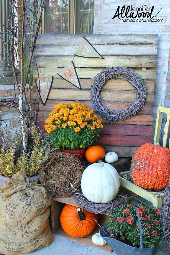 Ombre Pallet Project For Your Fall Porch @ Hometalk