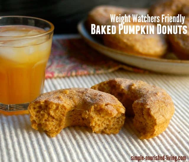Weight Watchers Baked Pumpkin Donuts - 5 Weight Watchers Freestyle Smartpoints @ Simple Nourished Living