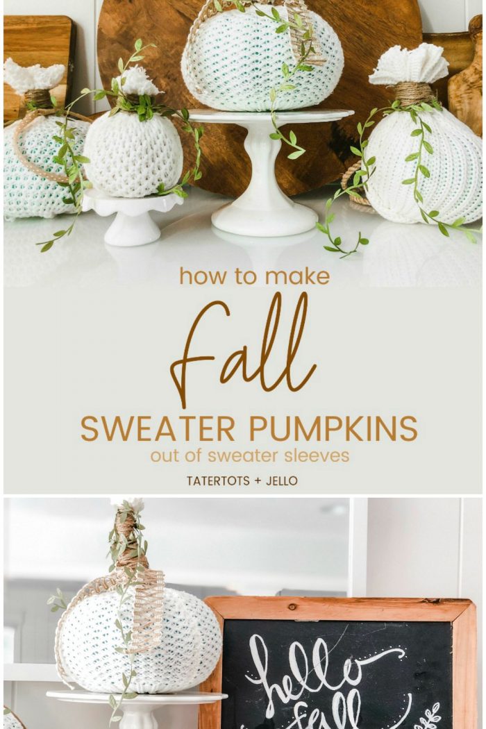 How to Make Easy Fall Sweater Pumpkins Out of Sweater Sleeves!