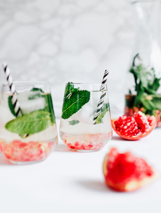 Pomegranate Mint Water Recipe 