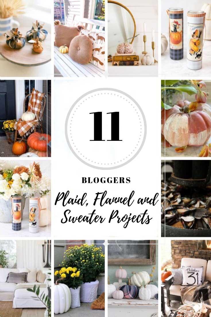 11 warm and cozy fall projects using plaid, flannel or sweaters