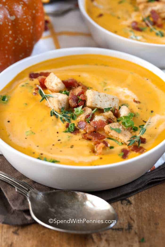 14 Delicious PUMPKIN Soup Recipes for Fall and Cold Weather