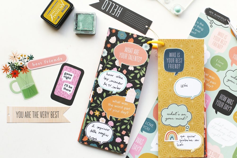 Create a Scrapbook Q & A Mini Book - gift idea! Create questions and send this little book to a loved one or friend and have them record their answers. It's a wonderful way to remember special moments! 