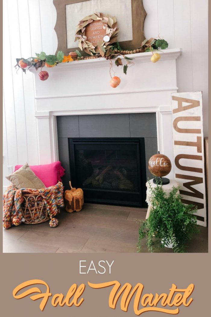 How to Create a Fall Mantel – two ways!