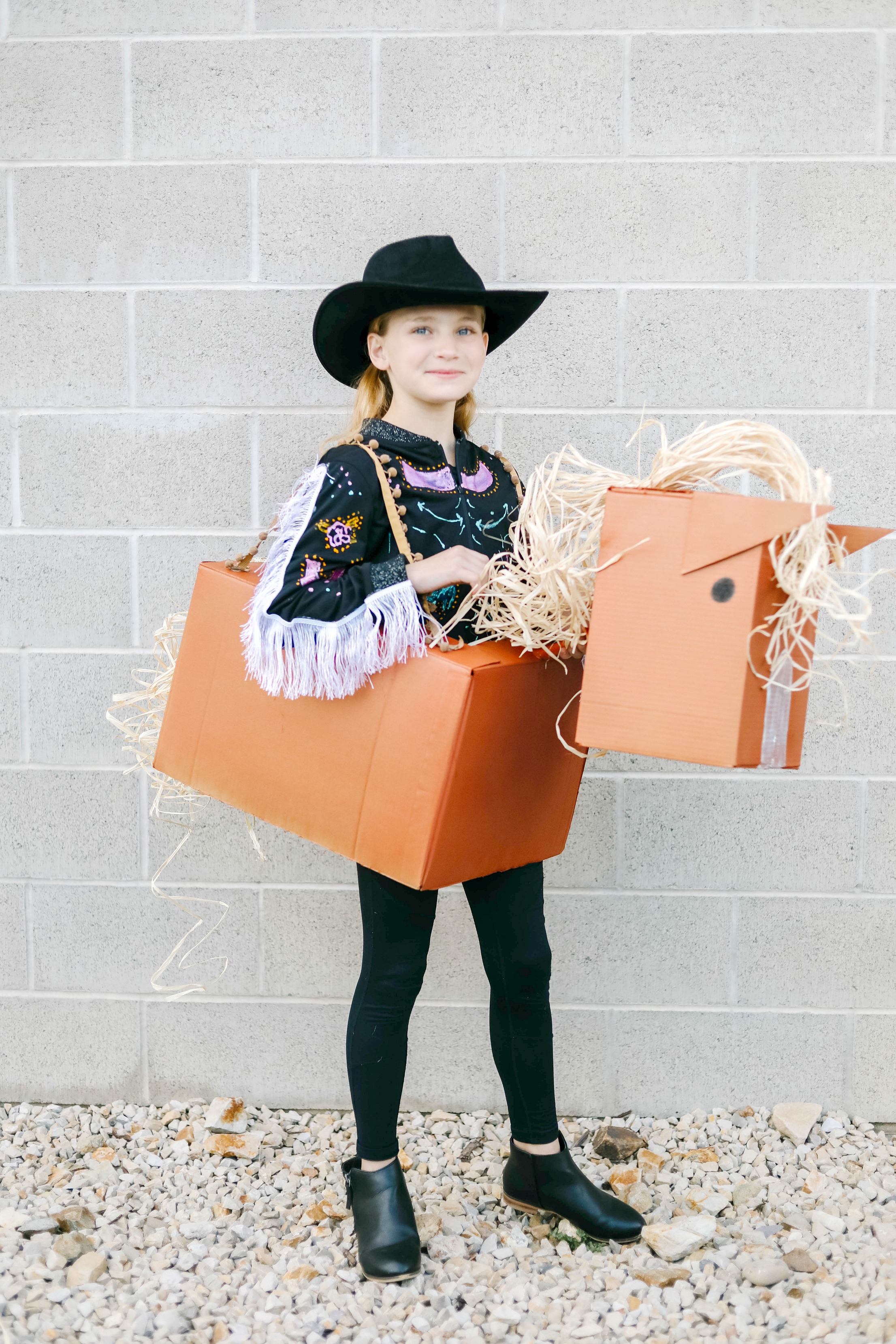 ﻿"Old Town Road" Western Boxtume Costume DIY. Turn a catchy western song into an easy Halloween costume with Amazon Prime smile boxes and some creativity! 