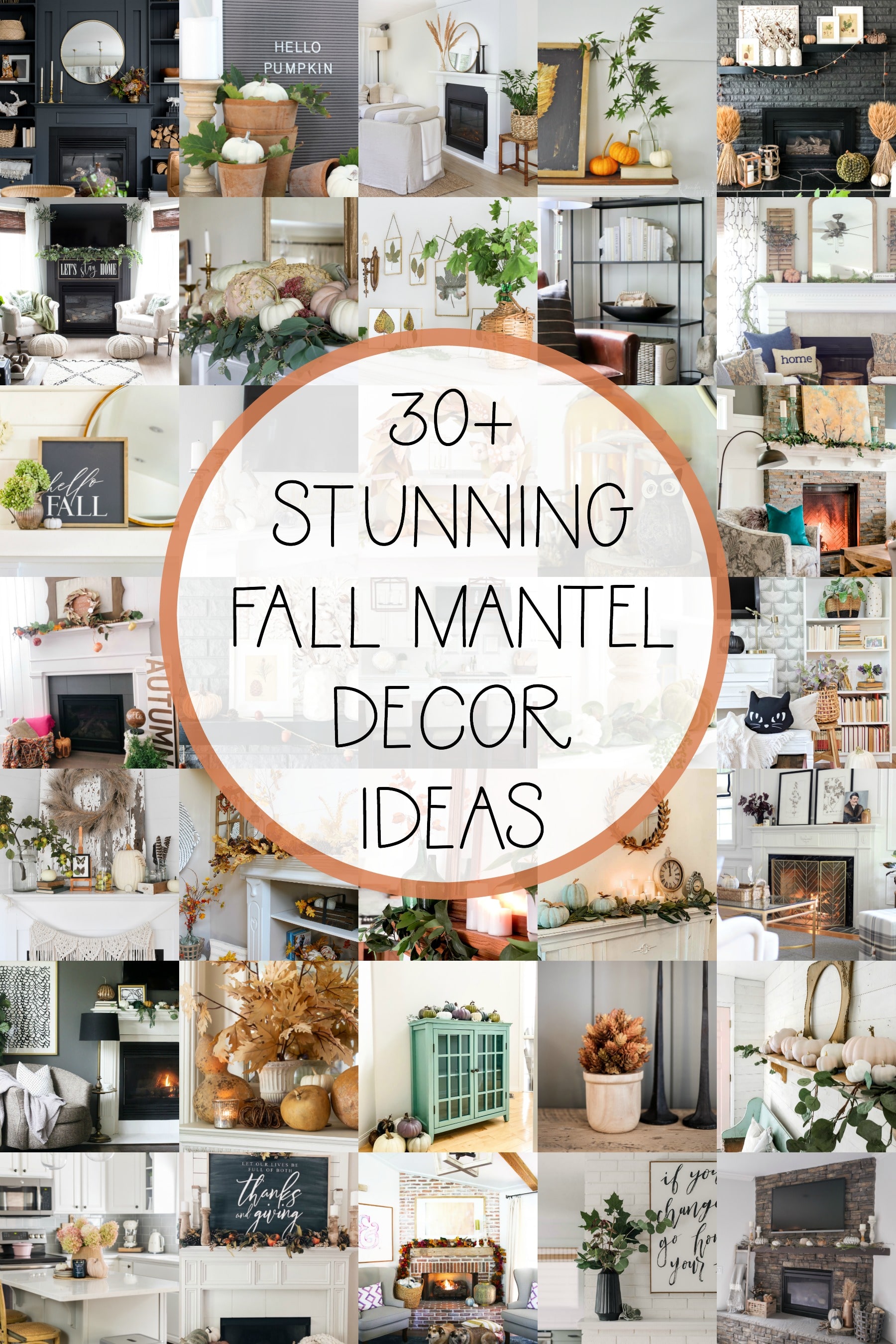 How To Create A Fall Mantel Two Ways Repurpose Items In New Ways   Over 30 Stunning Fall Mantel Decor Ideas And Fall Vignette Inspiration Seasonal Simplicity Series  