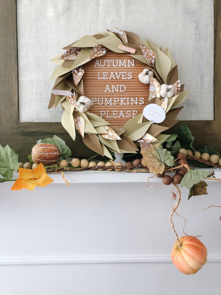 How to create a fall mantel two ways! Take some of your favorite fall items and use them in new ways to change up your fall mantel each year!﻿