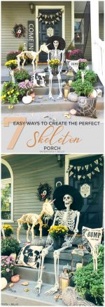7 Easy Ways to Create a Spooky Skeleton Halloween Porch!
