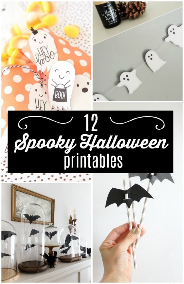 12 Spooky Halloween Printables for home decor and parties!