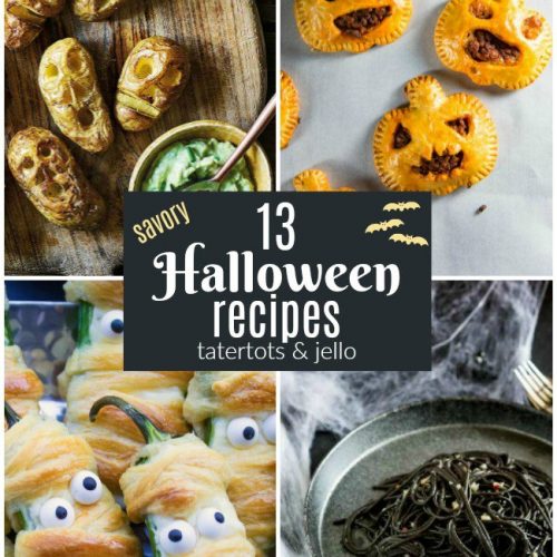 13 Savory Halloween Recipes! Halloween is just a couple of weeks away! There is no better way to celebrate than with spooky snacks!