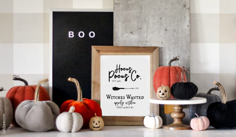 Halloween Hocus Pocus Printable Art @ Lolly Jane