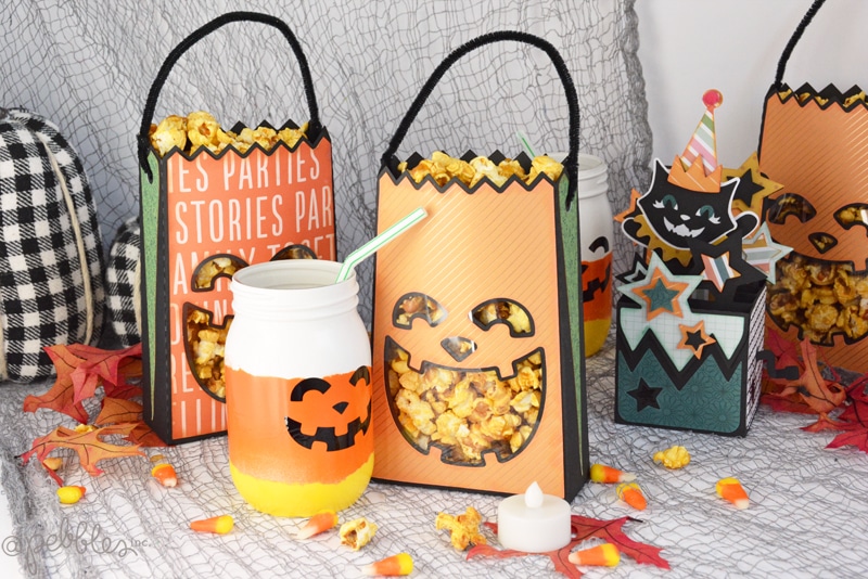 Halloween Pumpkin Paper Party Bags. Turn sheet of paper into festive pumpkin-shaped Halloween party bags and fill them with treats! 