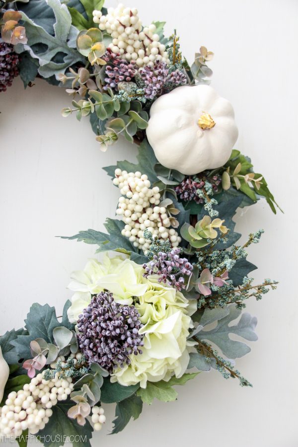 High End Style DIY Fall Wreath on a Budget @ The Happy Housie