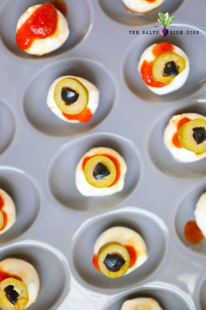 Mozzarella Eyeball Tray @ The Salty Side Dish