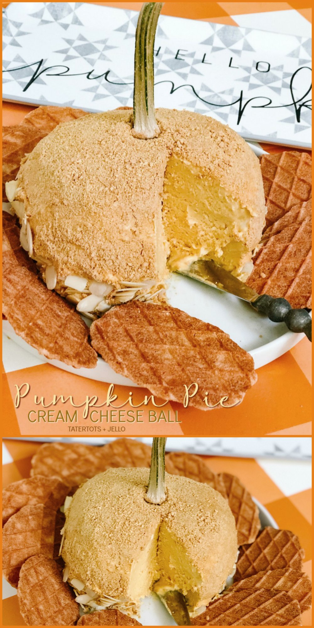 Pumpkin Pie Sweet Cream Cheese Ball is the perfect fall dessert! 