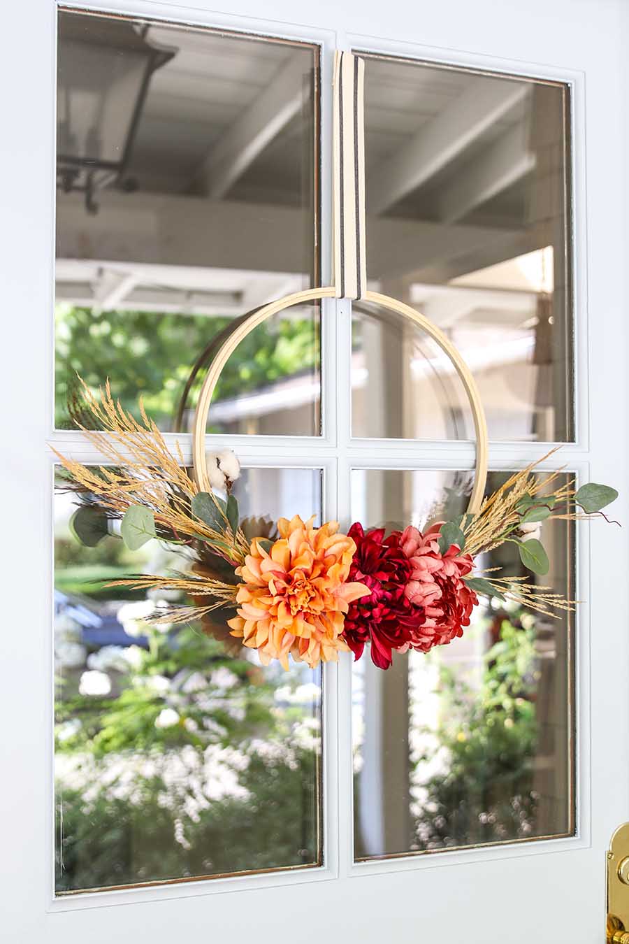 fall hoop wreath @ modern home glam