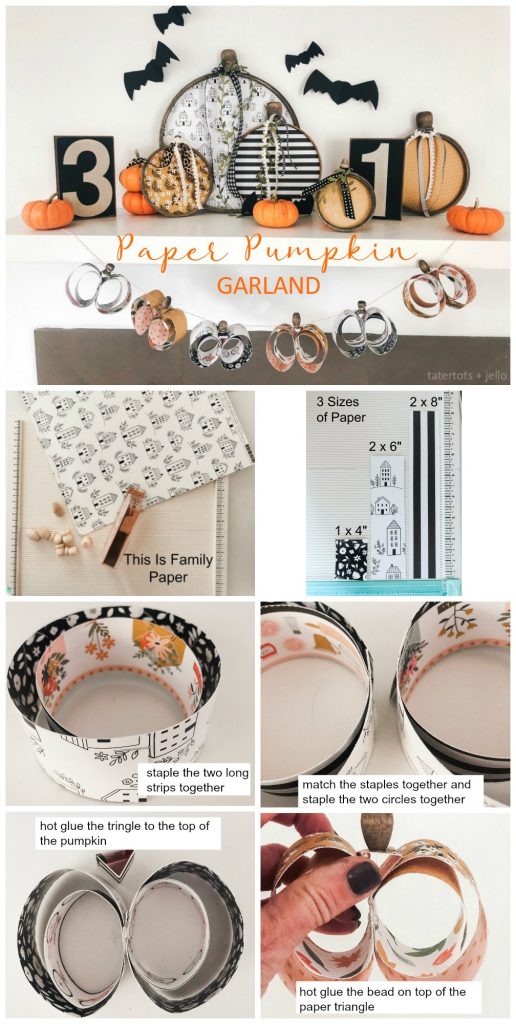 Easy Paper PumpkinShaped Garland for Autumn!
