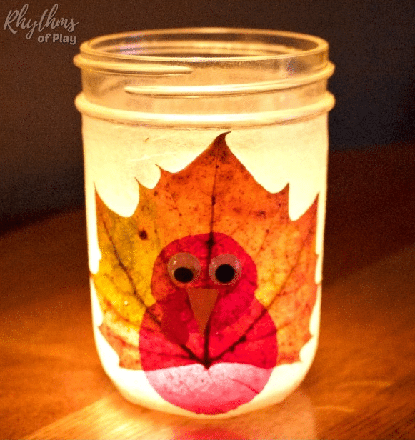 Thanksgiving Turkey Leaf Lanterns @ Rhythms Of Play