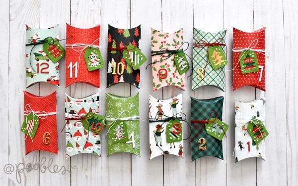A fun 12 Days of Christmas countdown by Wendy Sue Anderson featuring the "Merry Little Christmas" collection by @PebblesInc.