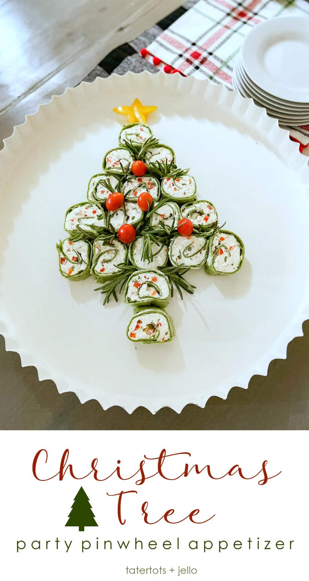 10 Minute Christmas Party Pinwheel Tree Appetizer   Christmas Tree Party Pinwheel Appetizer  