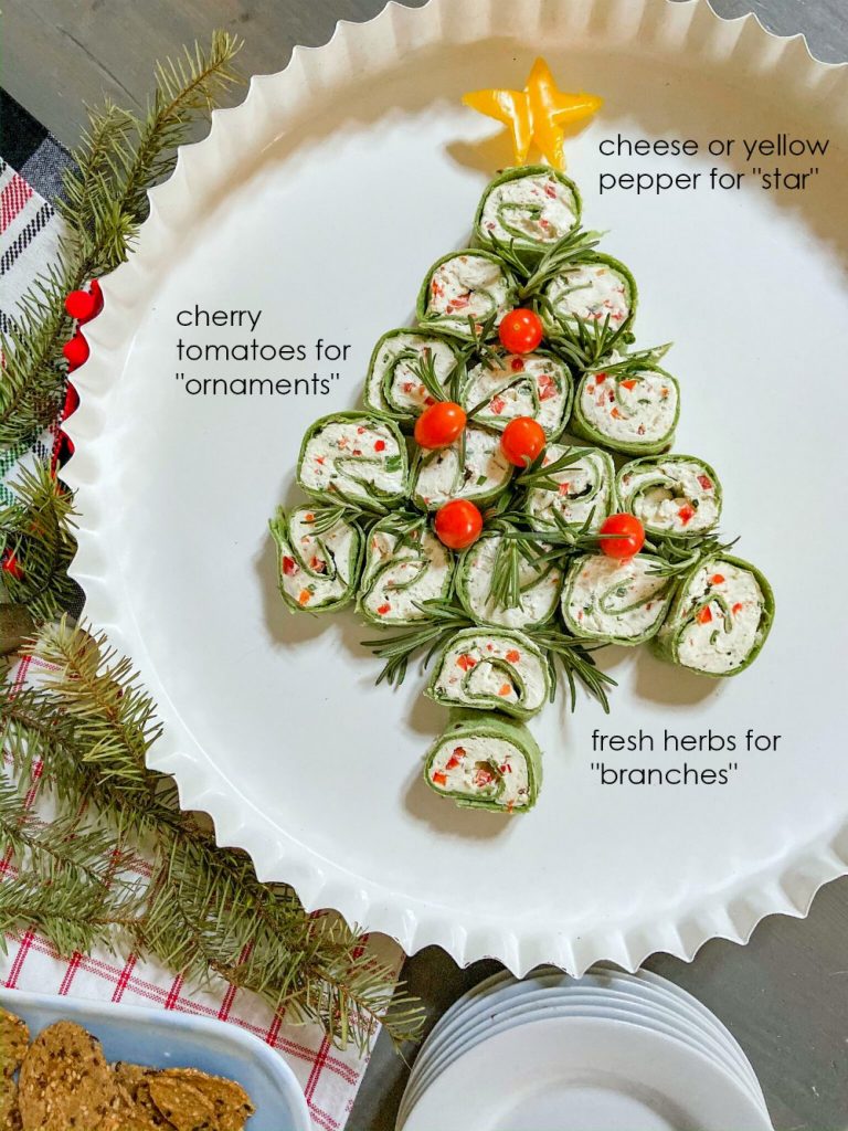 10-Minute Christmas Party Pinwheel Tree Appetizer