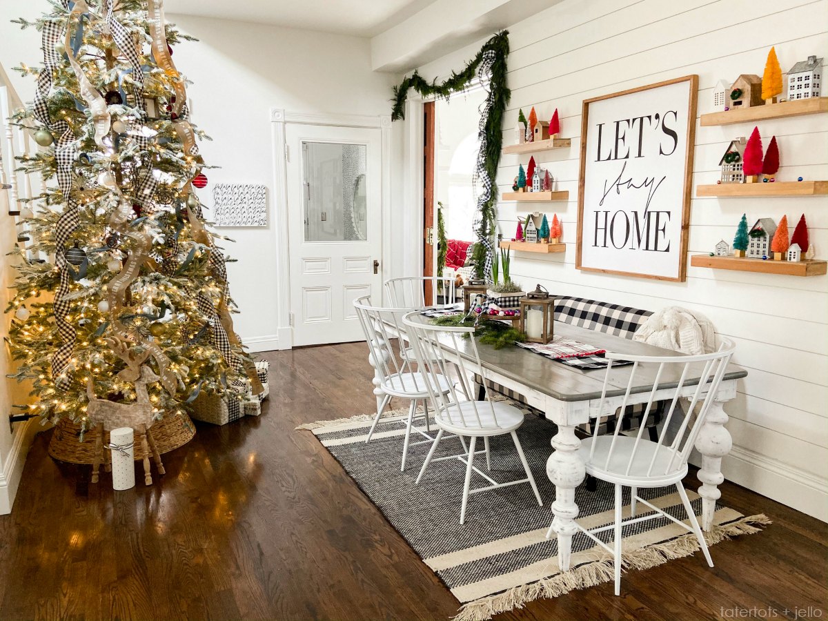 tatertots and jello 1891 avenues cottage dining nook and tree ﻿