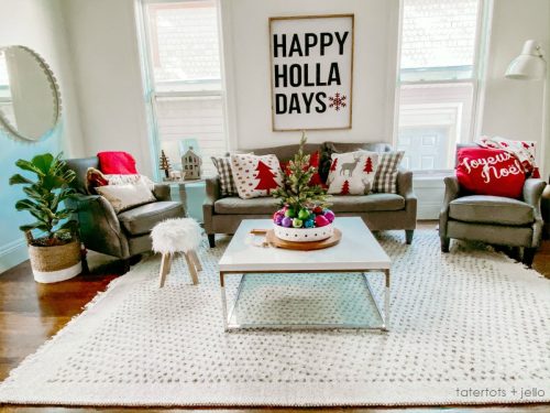 Holiday Housewalk Tatertots and Jello - Buffalo Check Christmas Decor